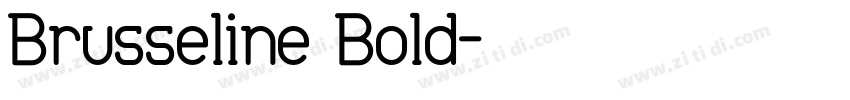 Brusseline Bold字体转换